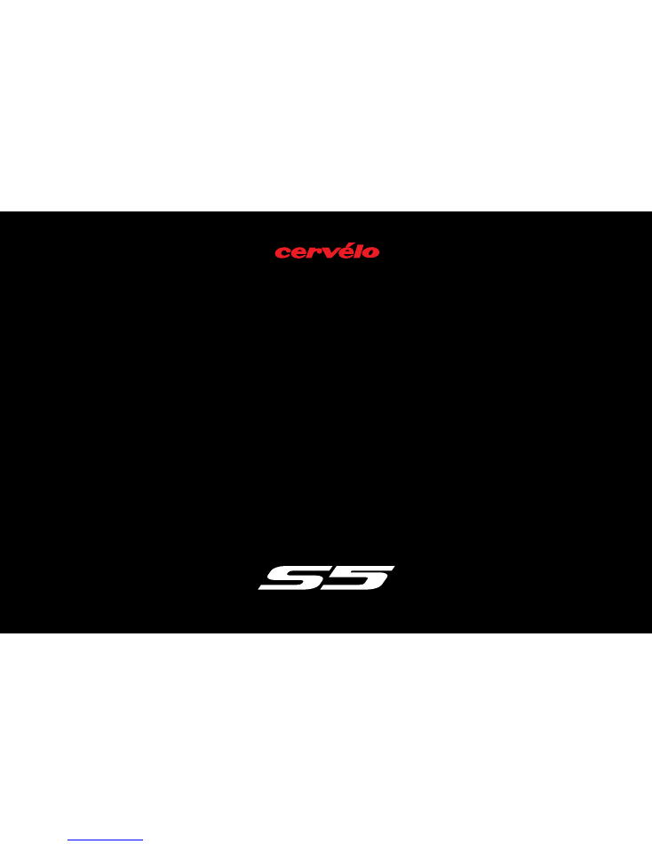 Cervelo S5 Supplementary Manual User Manual PDF Download